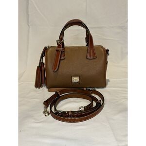 Dooney & Bourke Kendra Satchel with Crossbody Strap Caramel